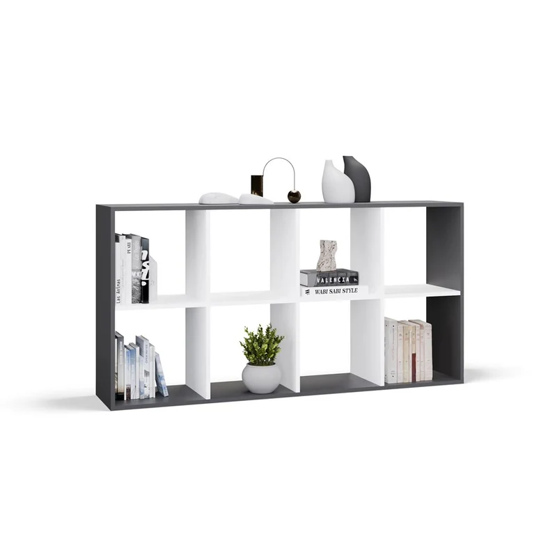 REGAL MALAX 2X4 | 6 FÄCHER EICHE ARTISAN/WEISS | 110x75x30 CM | KINDERZIMMER/BÜRO