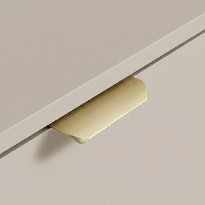 Waschtischunterschrank 100 cm mit Wäschekorb Orio - Kaschmir