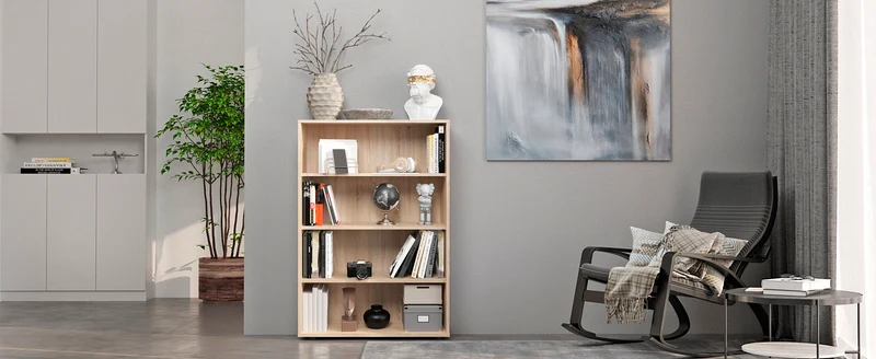 Bookcase Lumo 80-4F