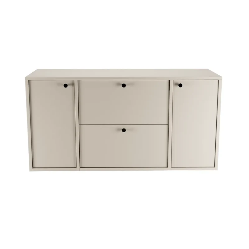 Waschtischunterschrank 120 cm mit 2 Türen und 2 Schubladen Belino - Kaschmir