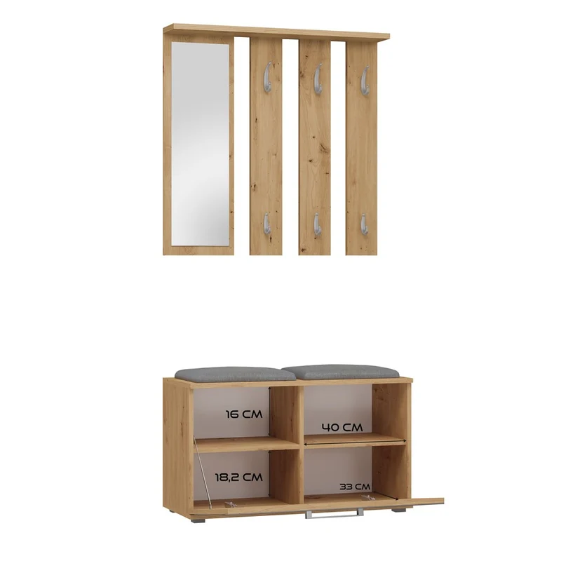GARDEROBE OPAL SETZEN