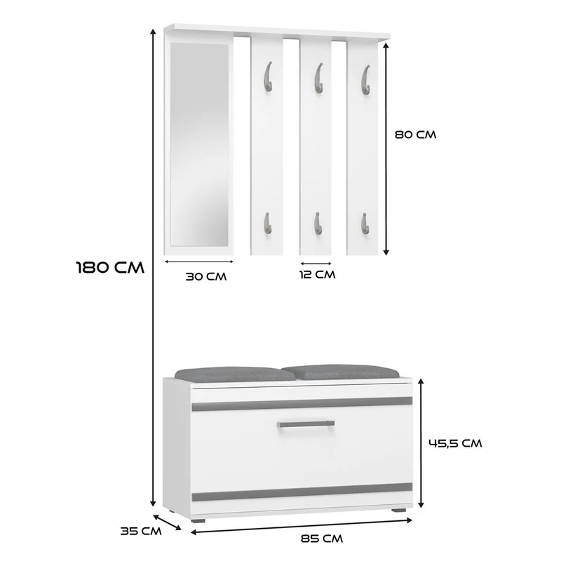 GARDEROBE OPAL SETZEN
