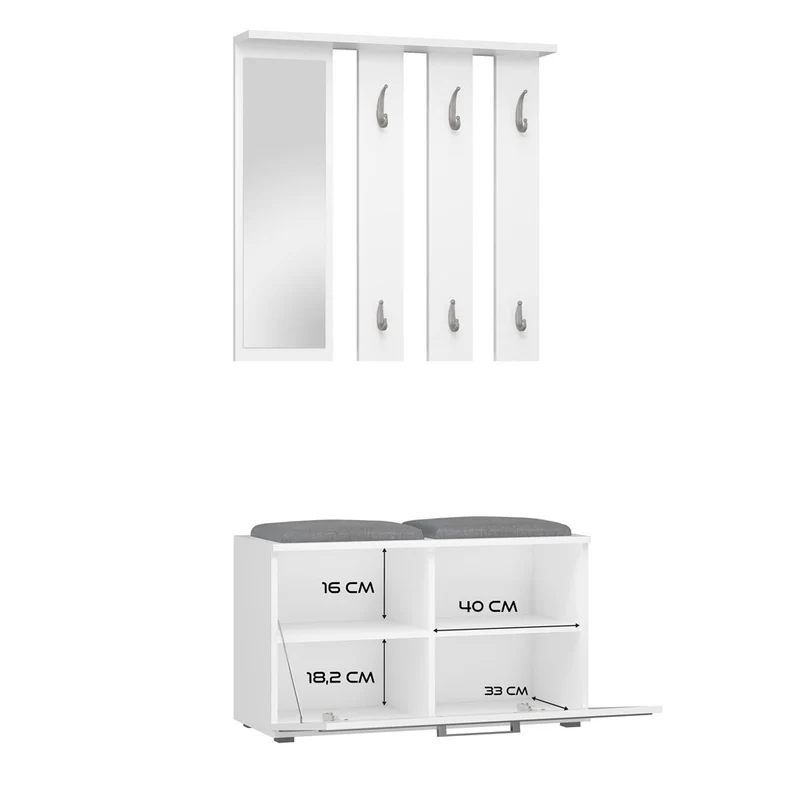 GARDEROBE OPAL SETZEN