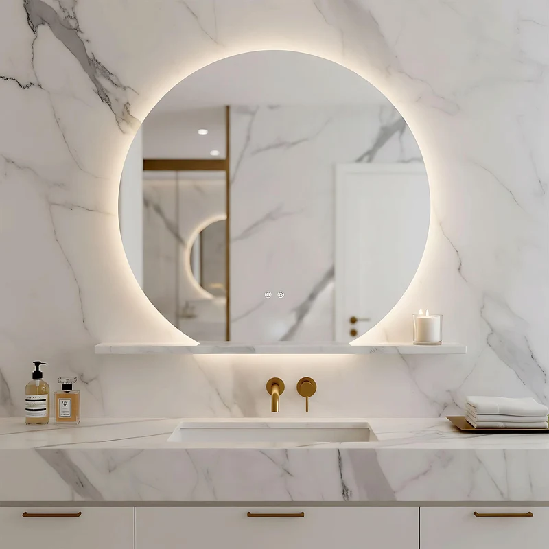 LED-Wandspiegel Fabio - 80 cm