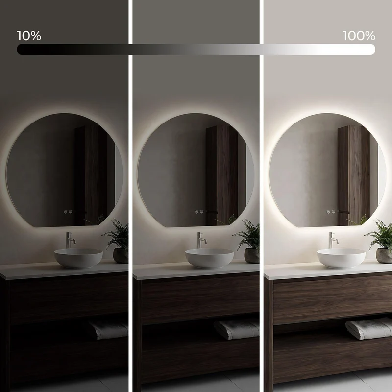 LED-Wandspiegel Fabio - 80 cm
