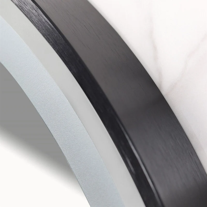LED-Wandspiegel MMJ 70 cm - Schwarz