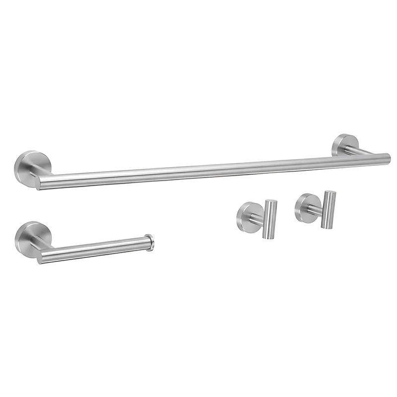 Badezimmer-Haken-Set Ari - gebürstetes Nickel