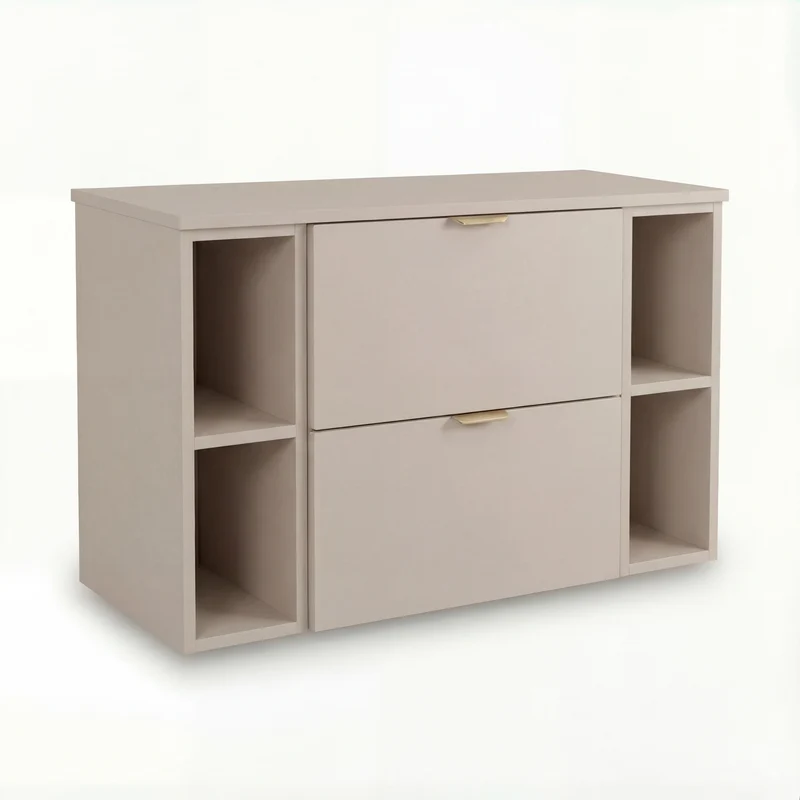 Waschtischunterschrank 100 cm mit 2 Regale Orio - Kaschmir