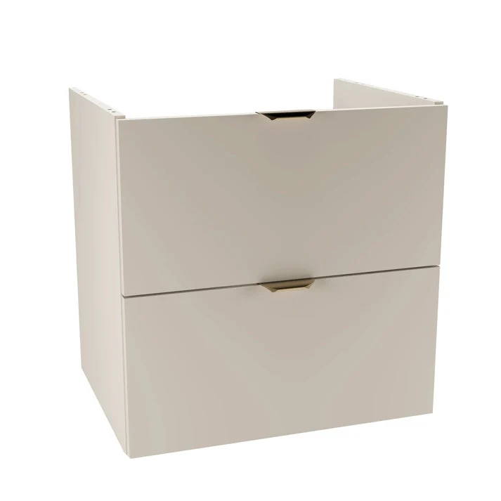 Waschtischunterschrank 80 cm mit Regal Orio - Kaschmir