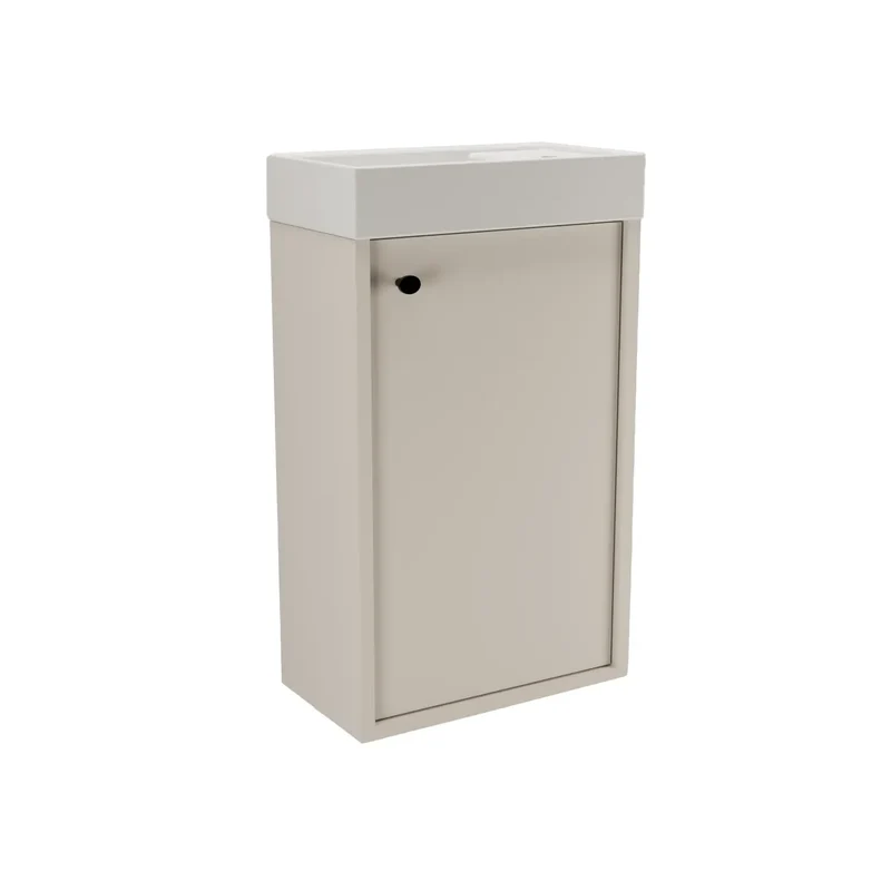 Waschtischunterschrank 40 cm mit Waschbecken Belino - Kaschmir