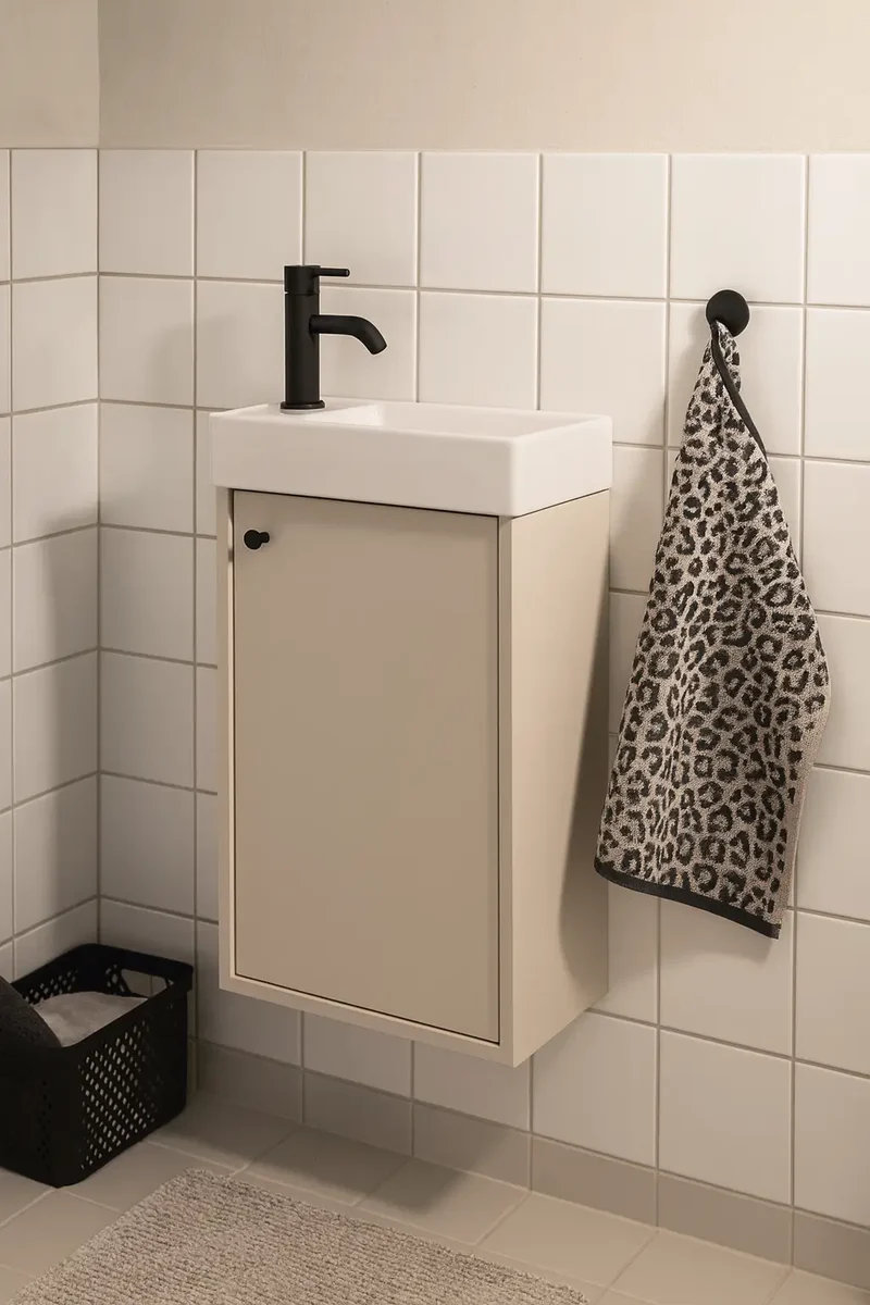 Waschtischunterschrank 40 cm mit Waschbecken Belino - Kaschmir