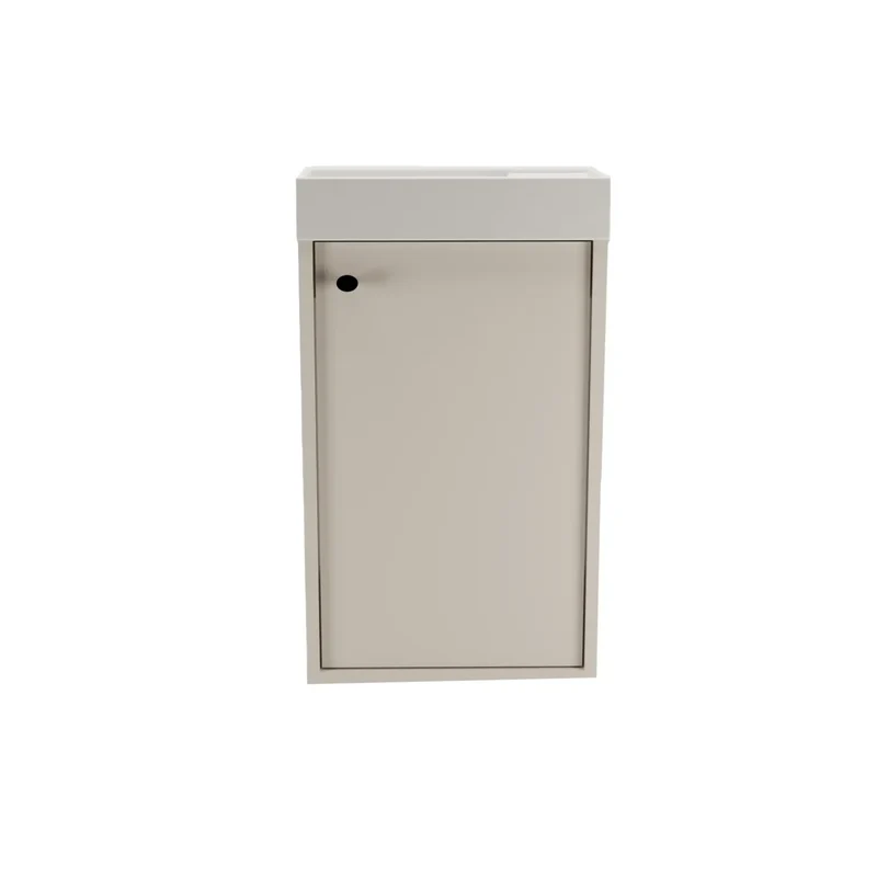 Waschtischunterschrank 40 cm mit Waschbecken Belino - Kaschmir
