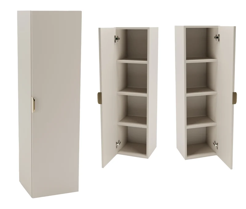 Bad Hochschrank 120 cm Orio - Kaschmir