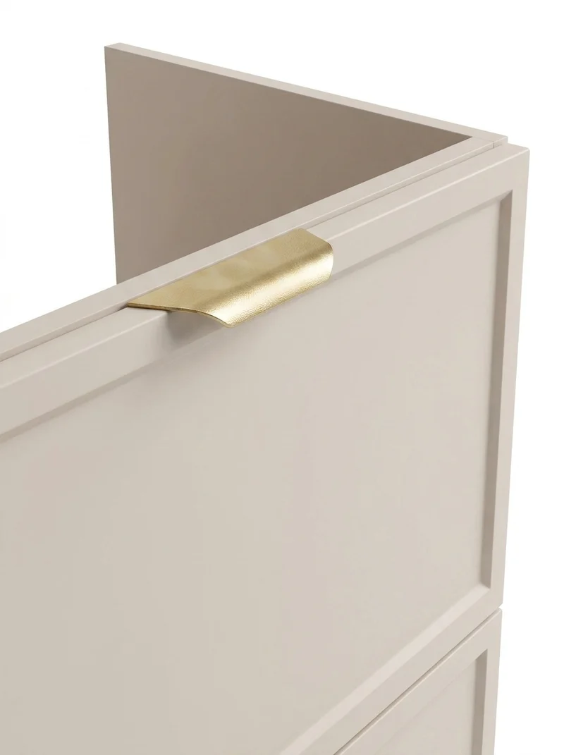Waschtischunterschrank 80 cm mit 2 Schubladen, ohne Oberteil Roma - Kaschmir