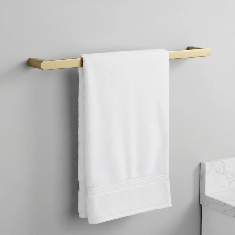 Badezimmer-Haken-Set Mati - gebürstetes Gold