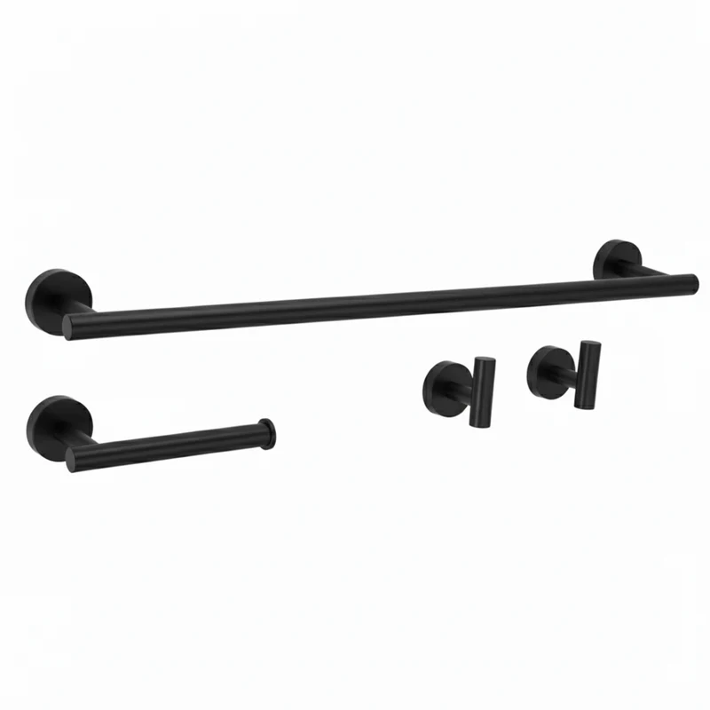Badezimmer-Haken-Set Ari - Schwarz