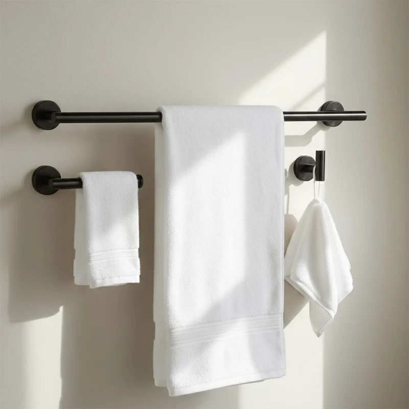 Badezimmer-Haken-Set Ari - Schwarz