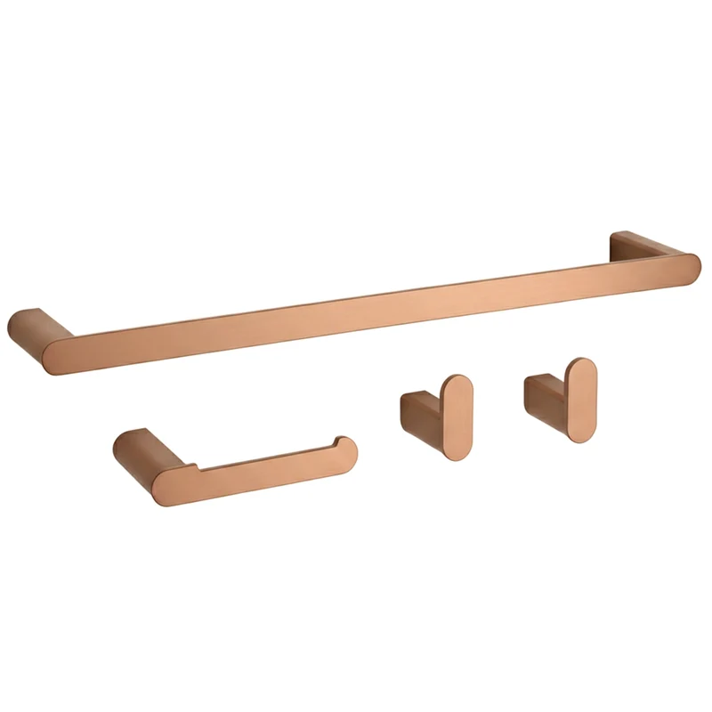 Badezimmer-Haken-Set Mati - gebürstetes Kupfer