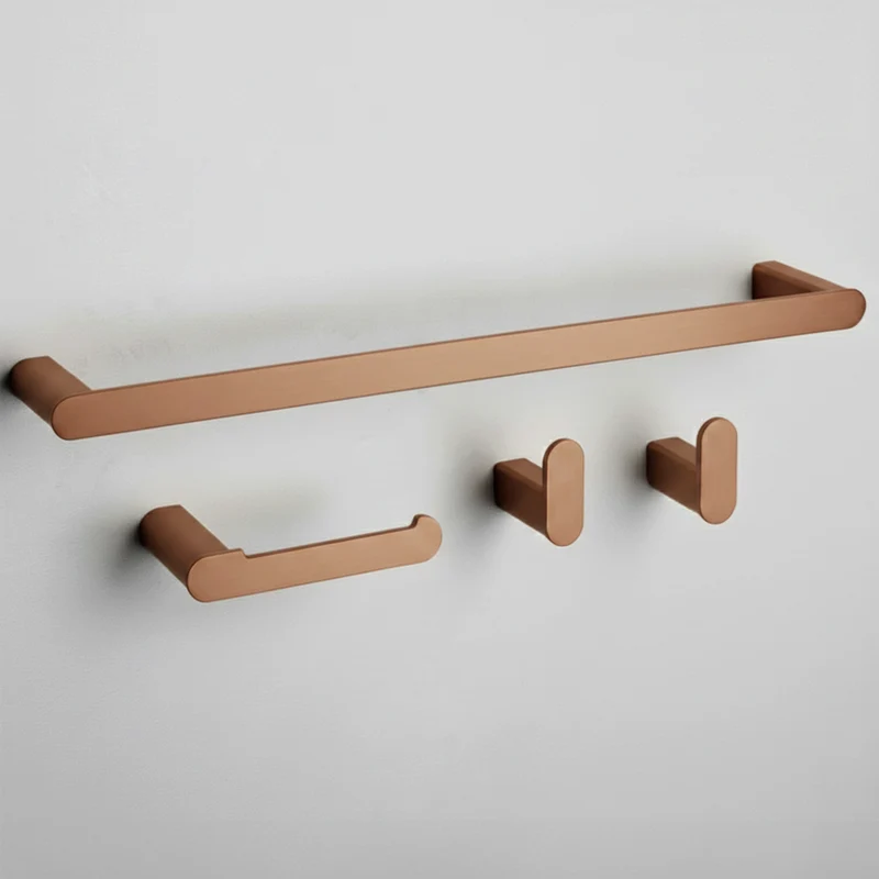 Badezimmer-Haken-Set Mati - gebürstetes Kupfer