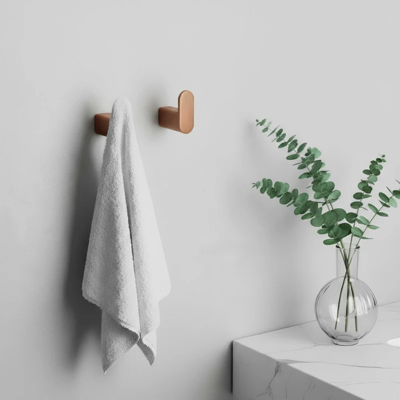 Badezimmer-Haken-Set Mati - gebürstetes Kupfer