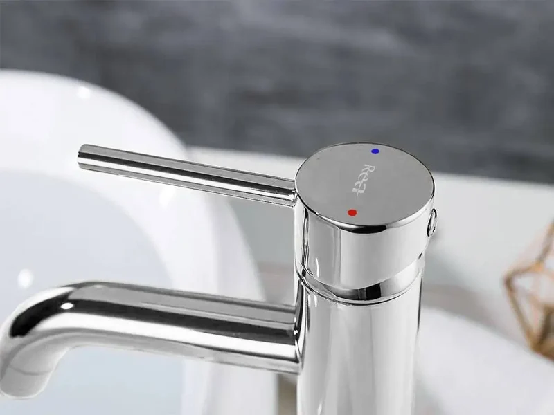 Hohe Waschtischbatterie Lungo - Chrom