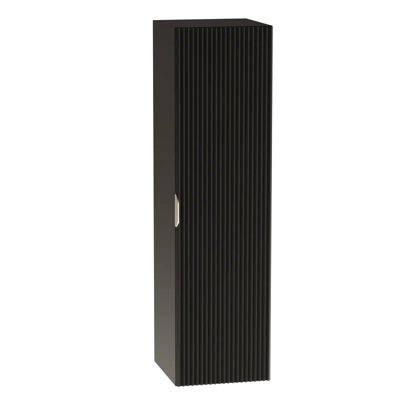 Bad Hochschrank 120 cm Willy - Schwarz