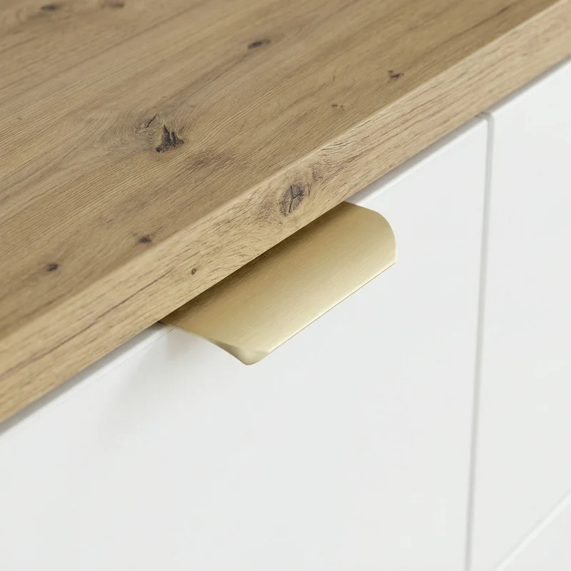 Waschtischunterschrank mit 2 Türen und 2 Schubladen 120 cm Orio - Weiß/Eiche Artisan