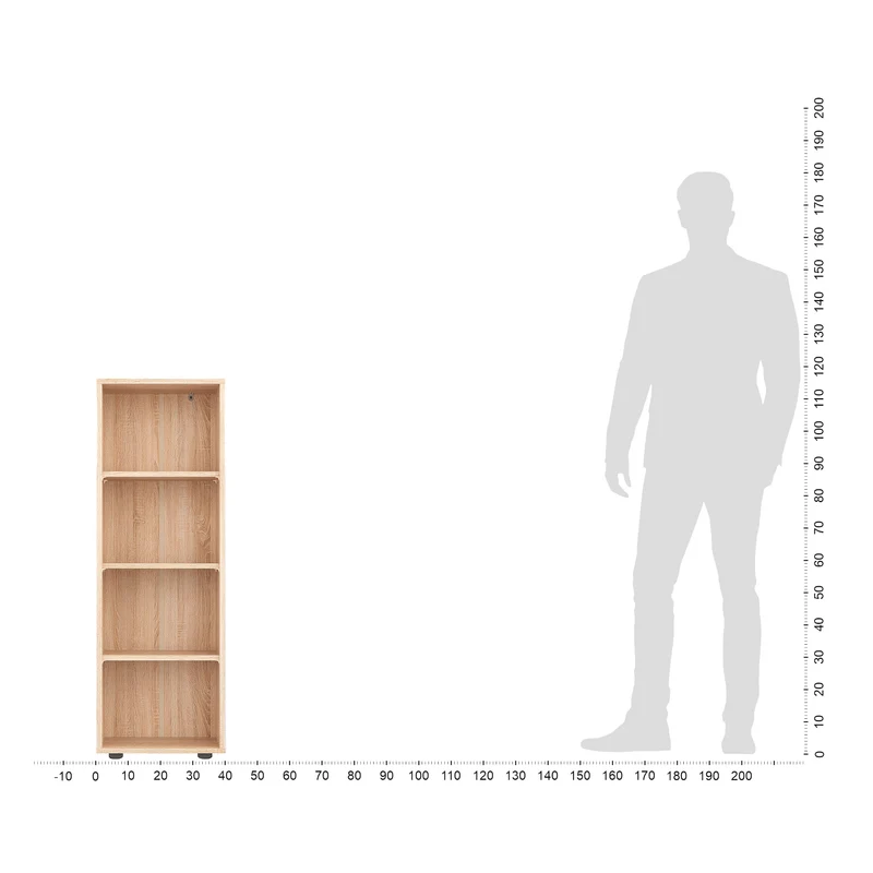 Bookcase Lumo 40-4F