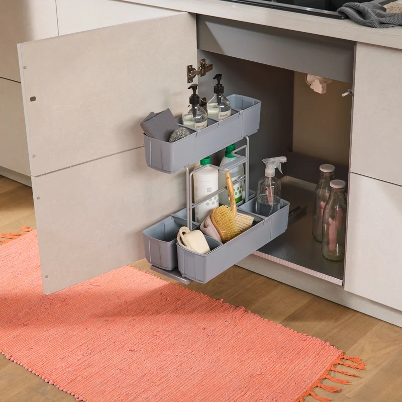 cleaningAGENT - Putzschrank Organizer & Putzmittelauszug
