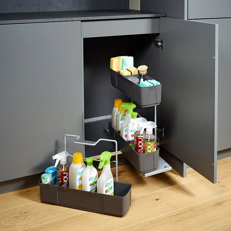 cleaningAGENT - Putzschrank Organizer & Putzmittelauszug