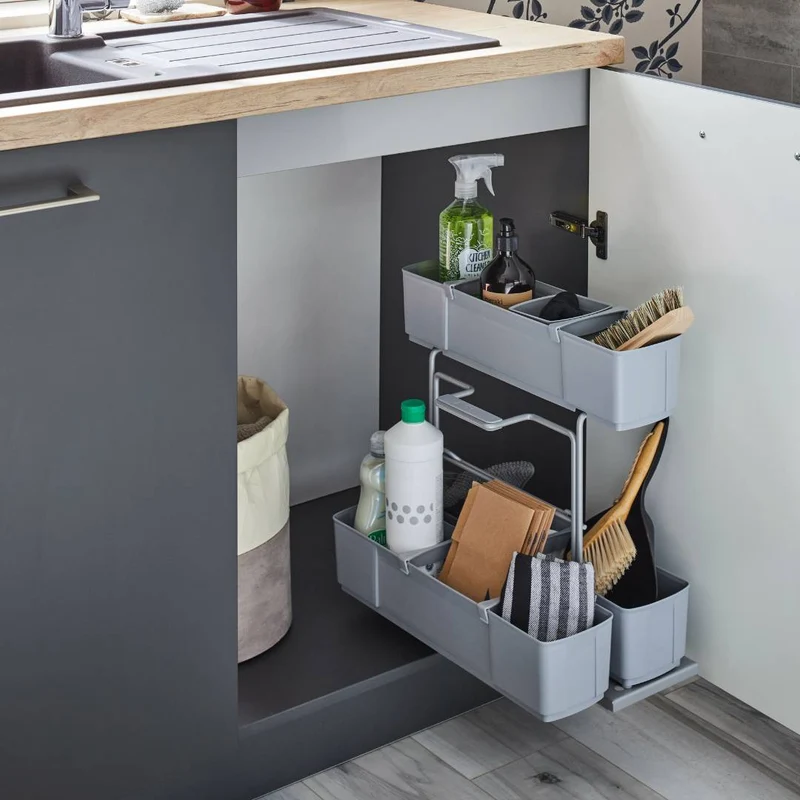 cleaningAGENT - Putzschrank Organizer & Putzmittelauszug