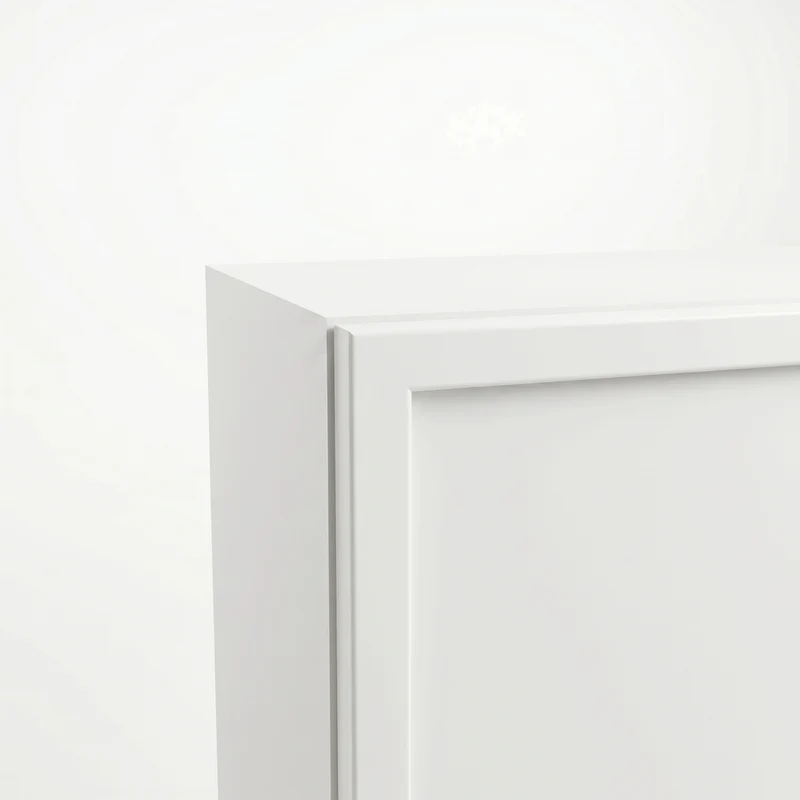 Hängender Badezimmerschrank, 30 cm, 1 Tür mit Einlegeboden Roma - Weiß