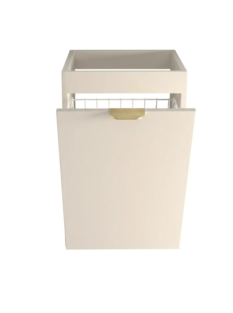 Badezimmerschrank 40 cm mit Wäschekorb Orio - Kaschmir