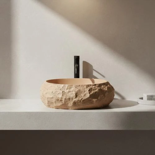 Aufsatzwaschbecken Mika - Light Terracotta