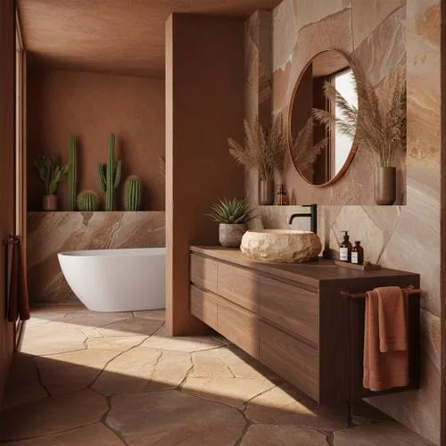 Aufsatzwaschbecken Mika - Light Terracotta