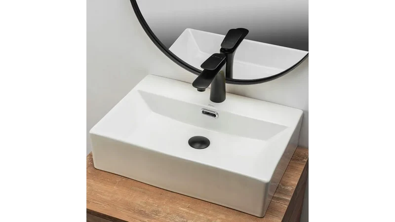 Aufsatzwaschbecken Weiß 50 cm - Bonita