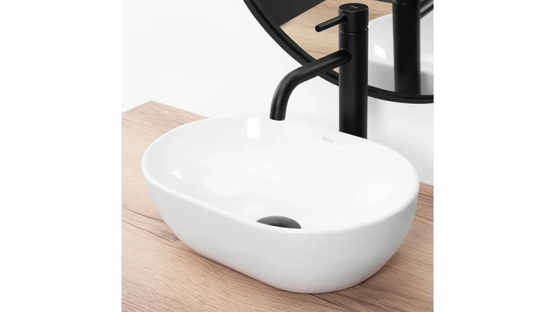 Waschbecken Weiß 38 cm - Amelia Mini