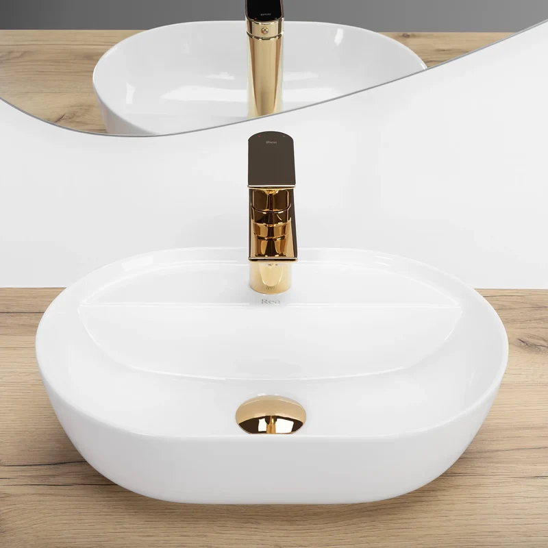 Aufsatzwaschtisch 42 cm Weiß - Aura
