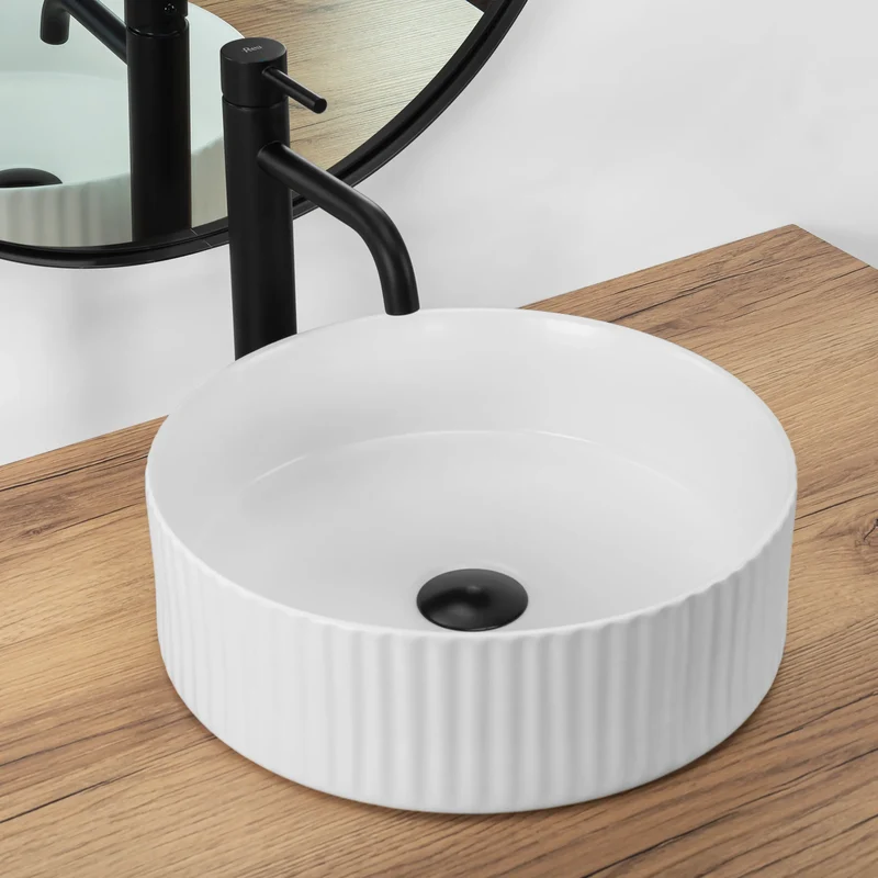 Aufsatzwaschtisch 36 cm Weiß - Delia