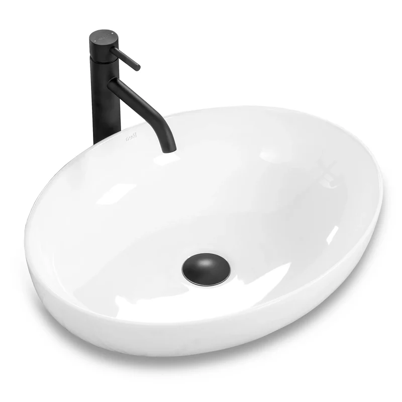 Aufsatzwaschtisch Weiß 50 cm - Carola