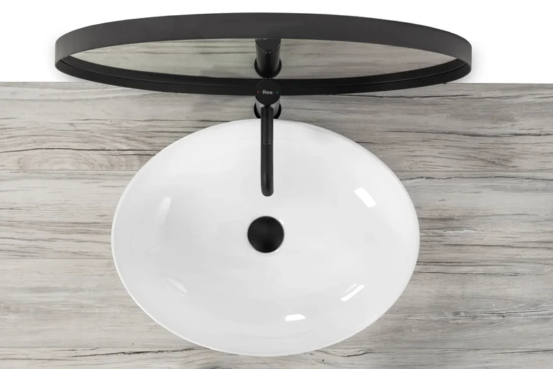 Aufsatzwaschtisch Weiß 50 cm - Carola