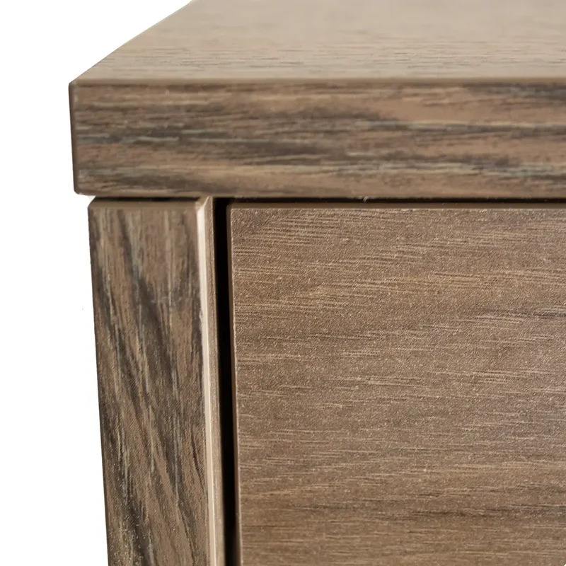 Waschtischunterschrank 60 cm, glatte Fronten Belino - Walnuss Dunkel