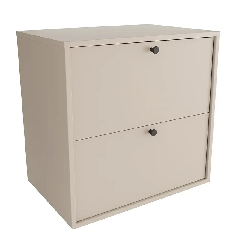 Waschtischunterschrank 60 cm, glatte Fronten Belino - Kaschmir