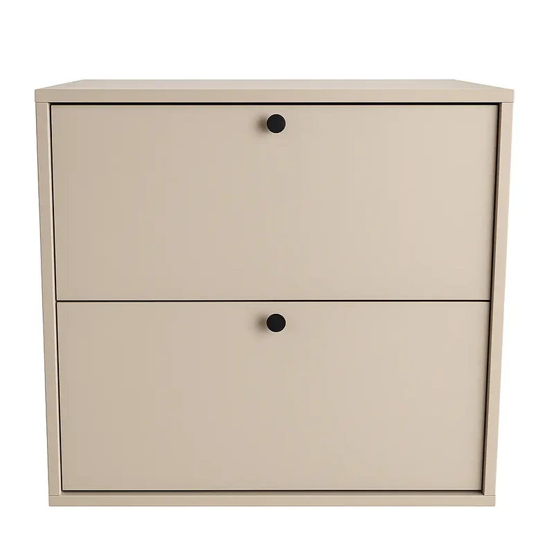 Waschtischunterschrank 60 cm, glatte Fronten Belino - Kaschmir