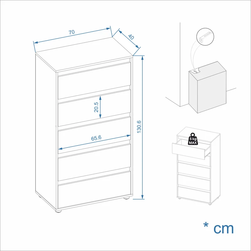 Chest of Drawers Linoa 5S
