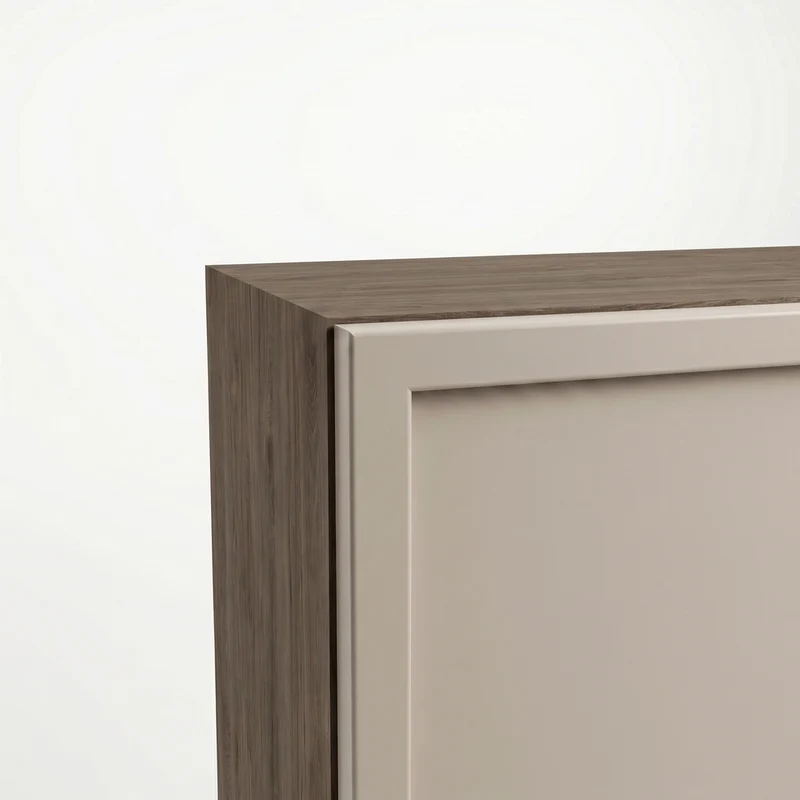 Hängender Badezimmerschrank, 30 cm, 1 Tür mit Einlegeboden Roma - Kaschmir/Walnuss Dunkel