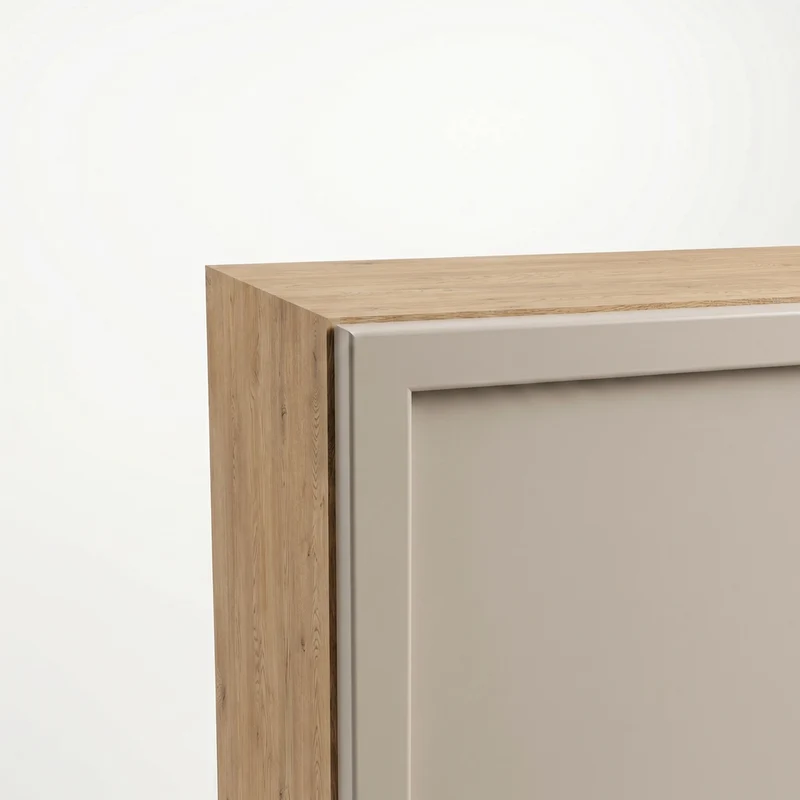 Hängender Badezimmerschrank, 30 cm, 1 Tür mit Einlegeboden Roma - Kaschmir/Eiche Cremona