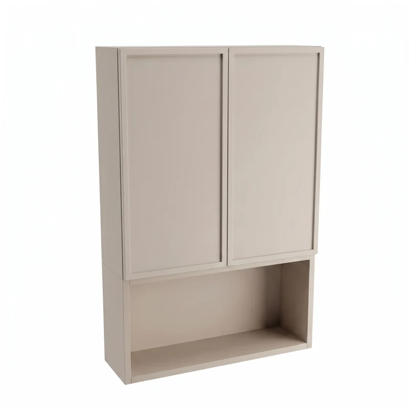 Badezimmer Hängeschrank 60 cm mit 2 Türen für Geberit Roma - Kaschmir