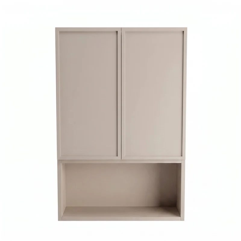 Badezimmer Hängeschrank 60 cm mit 2 Türen für Geberit Roma - Kaschmir