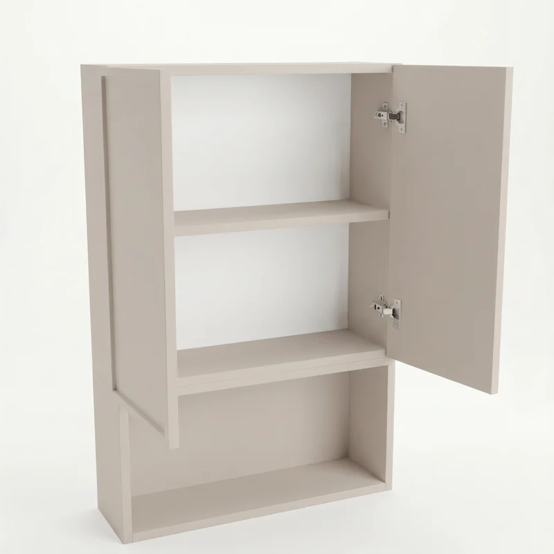 Badezimmer Hängeschrank 60 cm mit 2 Türen für Geberit Roma - Kaschmir